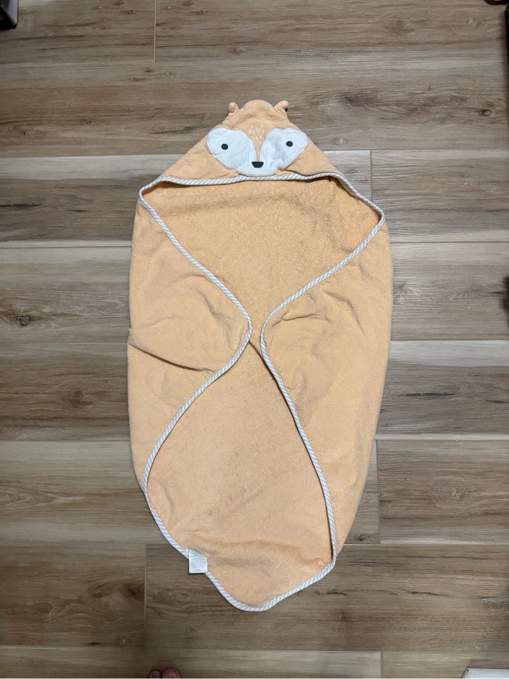 Fox orange hooded baby towel
